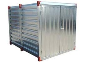 Baucontainer, Baustellencontainer, Blechcontainer von Landesberger Maschinenverleih München