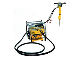 Hydraulische Kraftstation von Atlas Copco bei Landesberger Baumschinen München