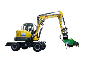 Mobilbagger EW65 Wacker Neuson bei Landesberger München Mobilbagger EW65 Wacker Neuson bei Landesberger München
